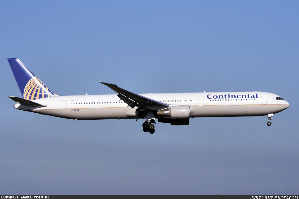 Photo Continental Airlines Boeing 767-424/ER